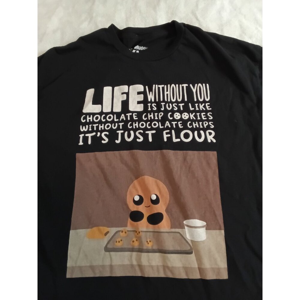 Tubby Nugget T-Shirt XL Chocolate Chip Cookie Life Without You